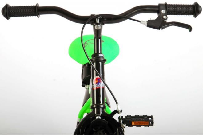 Volare Sportivo Kinderfahrrad - Jungen - 14 Zoll - Neongrün Schwarz - 95% zusammengebaut