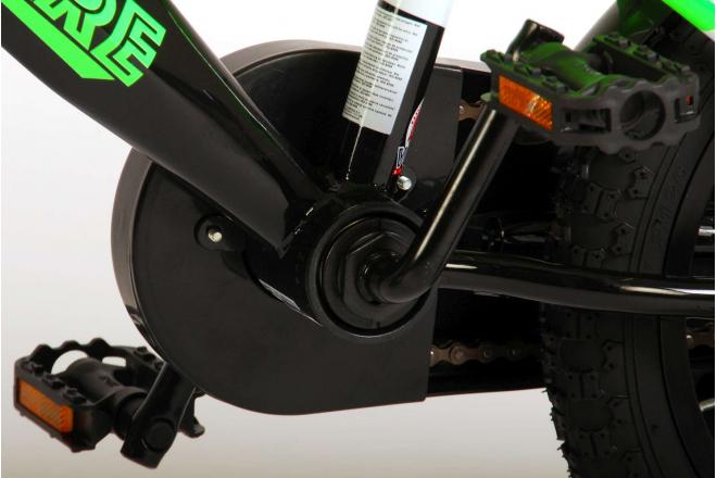 Volare Sportivo Kinderfahrrad - Jungen - 14 Zoll - Neongrün Schwarz - 95% zusammengebaut