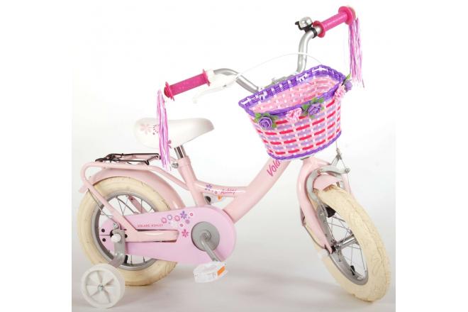 Volare Ashley Kinderfahrrad - Mädchen - 12 Zoll - Rosa - 95% zusammengebaut