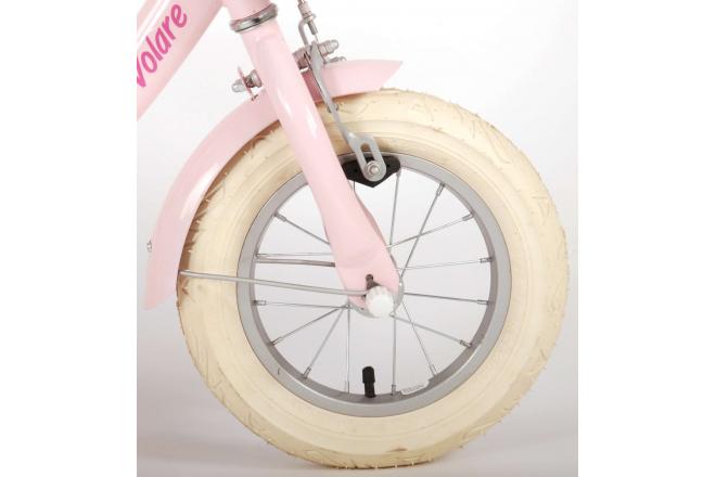 Volare Ashley Kinderfahrrad - Mädchen - 12 Zoll - Rosa - 95% zusammengebaut