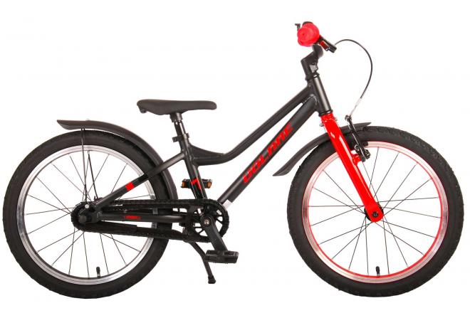 Volare Blaster Kinderfahrrad - Jungen - 18 Zoll - Schwarz Rot - Prime Collection