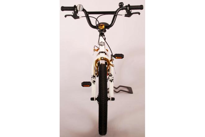 Volare Cool Rider Kinderfahrrad - Jungen - 18 Zoll - Weiß - zwei Handbremsen - 95% zusammengebaut - Prime Collection