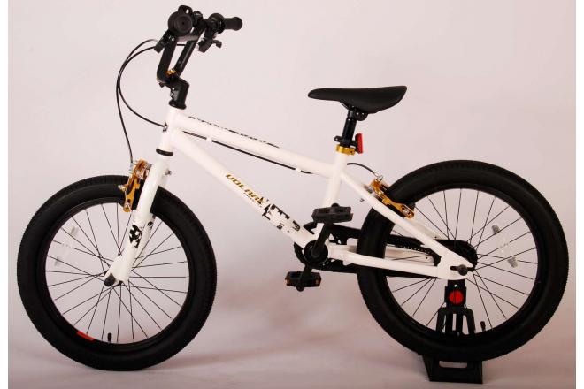 Volare Cool Rider Kinderfahrrad - Jungen - 18 Zoll - Weiß - zwei Handbremsen - 95% zusammengebaut - Prime Collection