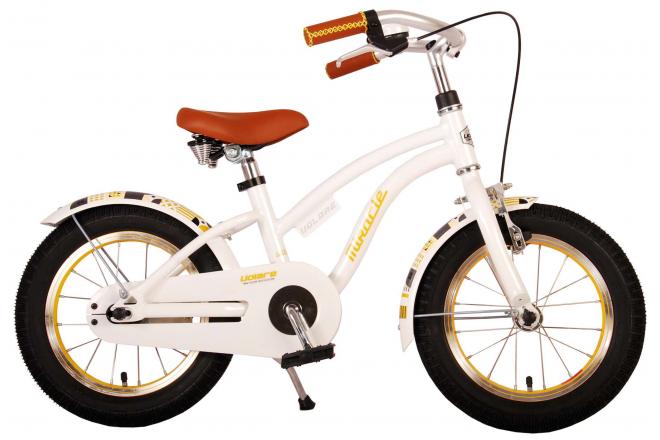 Volare Miracle Cruiser Kinderfahrrad - Mädchen - 14 Zoll - Weiß - Prime Collection