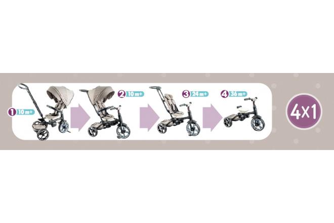 Qplay Dreiräder Prime 4 in 1 - Jungen und Mädchen - Blau
