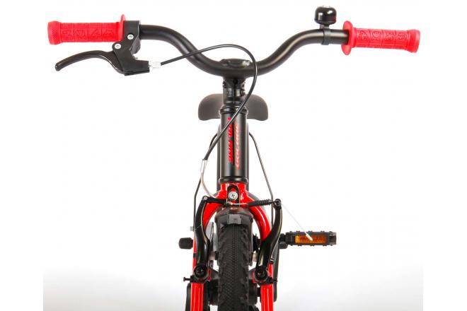 Volare Blaster Kinderfahrrad - Jungen - 16 Zoll - Schwarz Rot - Prime Collection