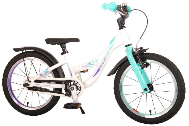 Volare Glamour Kinderfahrrad - Mädchen - 16 Zoll - Perlmutt Mintgrün - Prime Collection