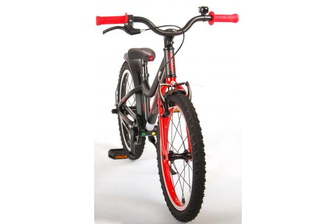 Volare Blaster Kinderfahrrad - Jungen - 18 Zoll - Schwarz Rot - Prime Collection