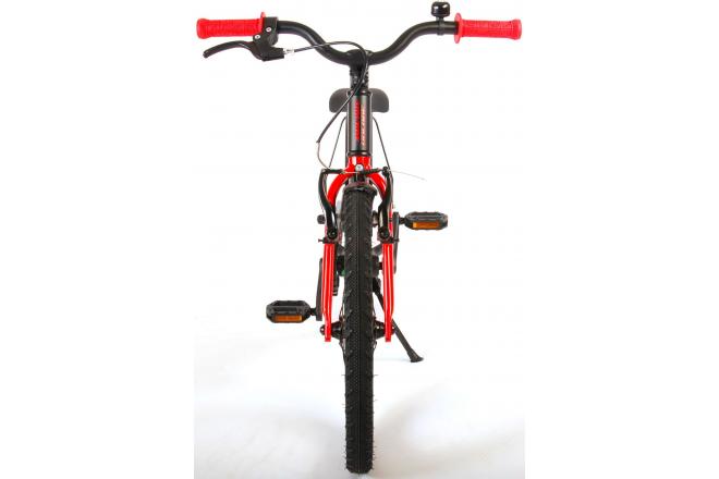 Volare Blaster Kinderfahrrad - Jungen - 18 Zoll - Schwarz Rot - Prime Collection