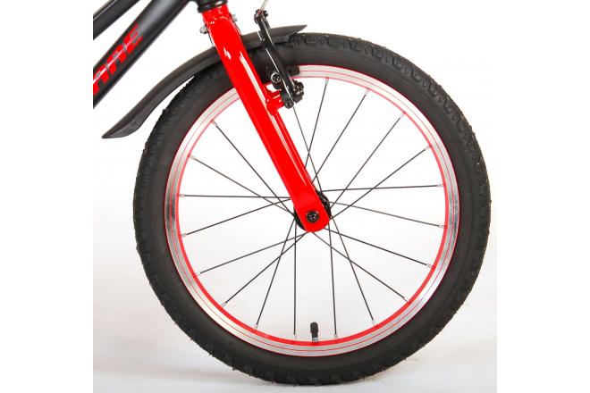 Volare Blaster Kinderfahrrad - Jungen - 18 Zoll - Schwarz Rot - Prime Collection