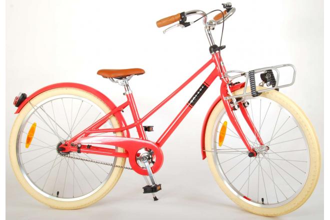 Volare Melody Kinderfahrrad - Mädchen - 24 Zoll - Koralle Rot - Prime Collection