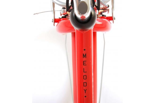 Volare Melody Kinderfahrrad - Mädchen - 24 Zoll - Koralle Rot - Prime Collection