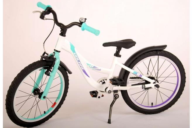 Volare Glamour Kinderfahrrad - Mädchen - 18 Zoll - Perlmutt Mintgrün - Prime Collection