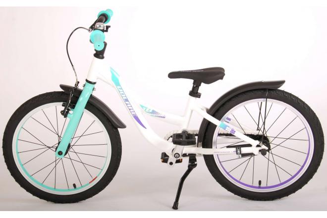 Volare Glamour Kinderfahrrad - Mädchen - 18 Zoll - Perlmutt Mintgrün - Prime Collection