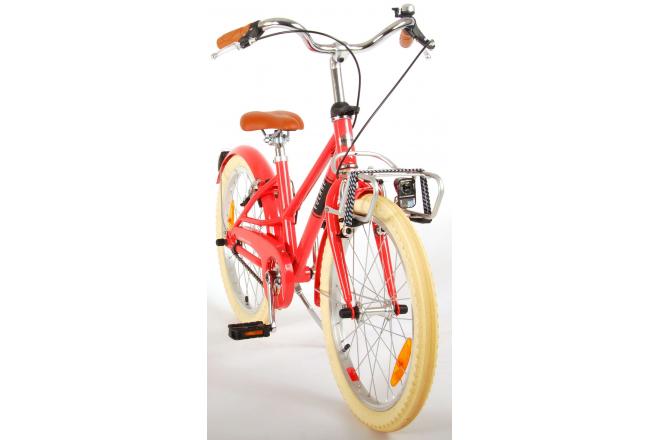 Volare Melody Kinderfahrrad - Mädchen - 20 Zoll - Koralrot - zwei Handbremsen - Prime Collection