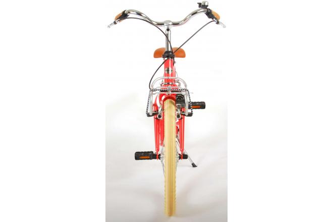 Volare Melody Kinderfahrrad - Mädchen - 20 Zoll - Koralrot - zwei Handbremsen - Prime Collection