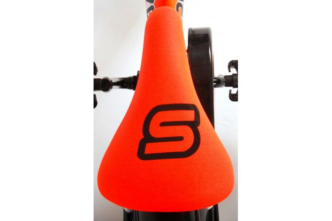 Volare Sportivo Kinderfahrrad - Jungen - 12 Zoll - Neon Orange Schwarz - 95% zusammengebaut