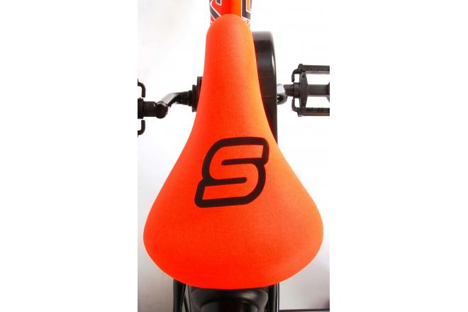 Volare Sportivo Kinderfahrrad - Jungen - 16 Zoll - Neon Orange Schwarz - 95% zusammengebaut
