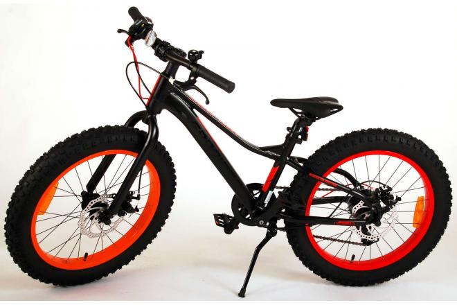 Volare Gradient Kinderfahrrad - Jungen - 20 Zoll - Schwarz Orange Rot - 6-Gang - Prime Collection