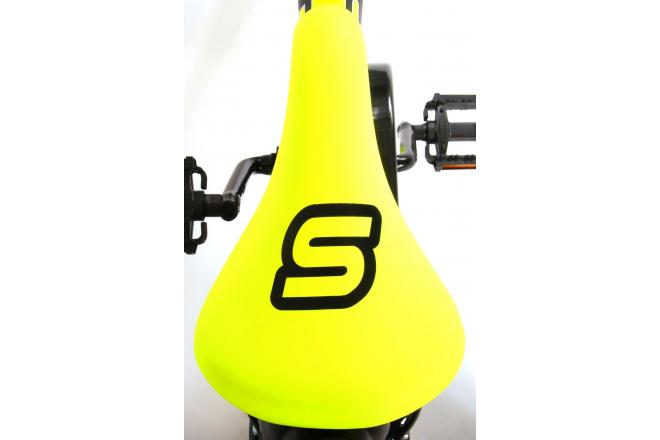 Volare Sportivo Kinderfahrrad - Jungen - 16 Zoll - Neon Gelb Schwarz - Zwei Handbremsen - 95% zusammengebaut