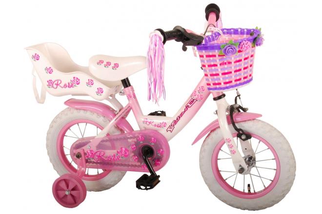 Dino Bikes Little Heart Kinder Fahrrad 12 Zoll Puppensitz Stützräder Pink 