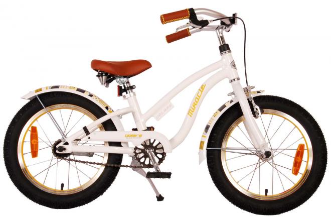 Volare Miracle Cruiser Kinderfahrrad - Mädchen - 16 Zoll - Weiß - Prime Collection