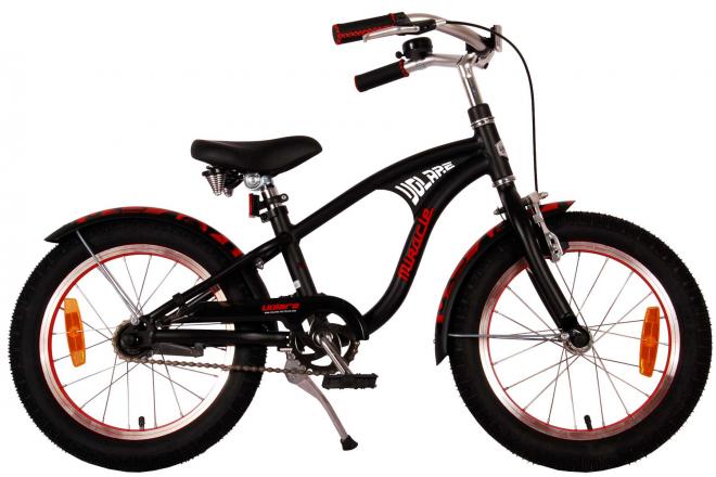 Volare Miracle Cruiser Kinderfahrrad - Jungen - 16 Zoll - Mattschwarz - Prime Collection