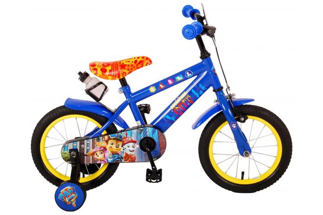 Paw Patrol Kinderfahrrad - Jungen - 14 Zoll - Rot Blau - 95% zusammengebaut
