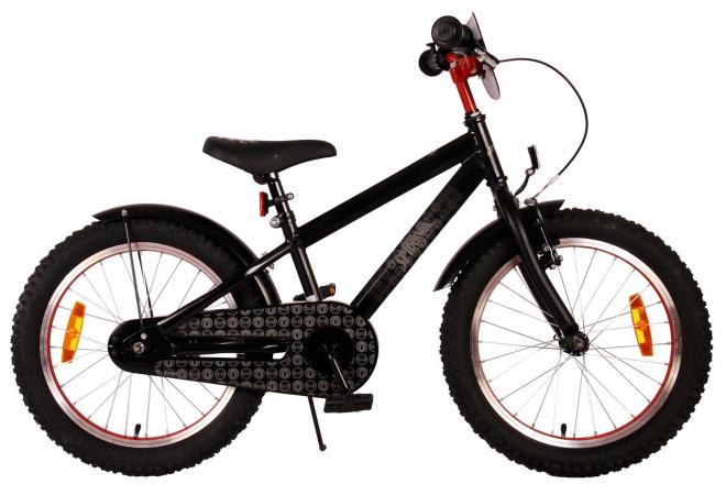 Spider-Man Kinderfahrrad - Jungen - 18 Zoll - Mattschwarz