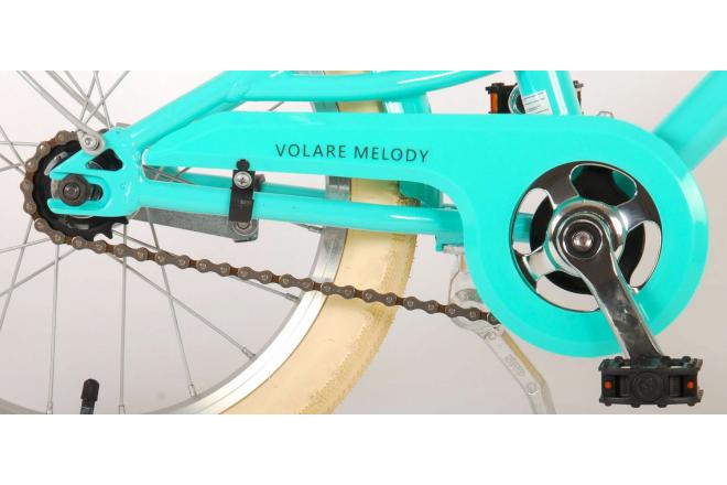 Volare Melody Kinderfahrrad - Mädchen - 16 Zoll - türkis - Prime Collection