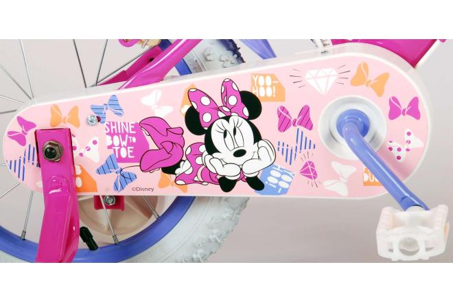 Disney Minnie Süßeste überhaupt! - Kinderfahrrad - Mädchen - 14 Zoll - Rosa - Zwei Handbremsen