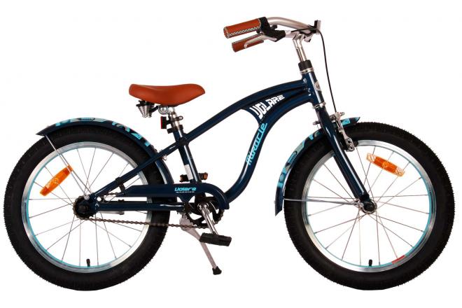 Volare Miracle Cruiser Kinderfahrrad - Jungen - 18 Zoll - Blau Matt - Prime Collection