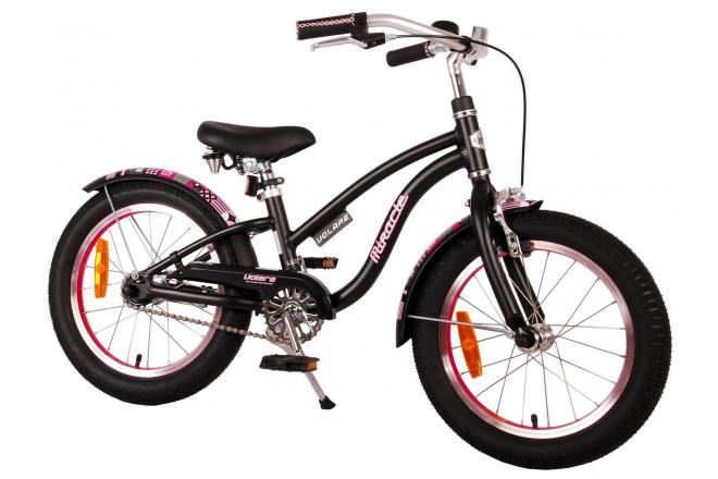 Volare Miracle Cruiser Kinderfahrrad - Mädchen - 16 Zoll - Mattschwarz - Prime Collection