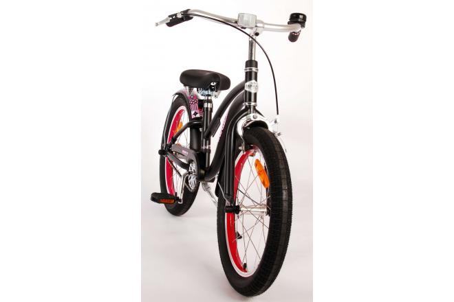 Volare Miracle Cruiser Kinderfahrrad - Mädchen - 18 Zoll - Mattschwarz - Prime Collection