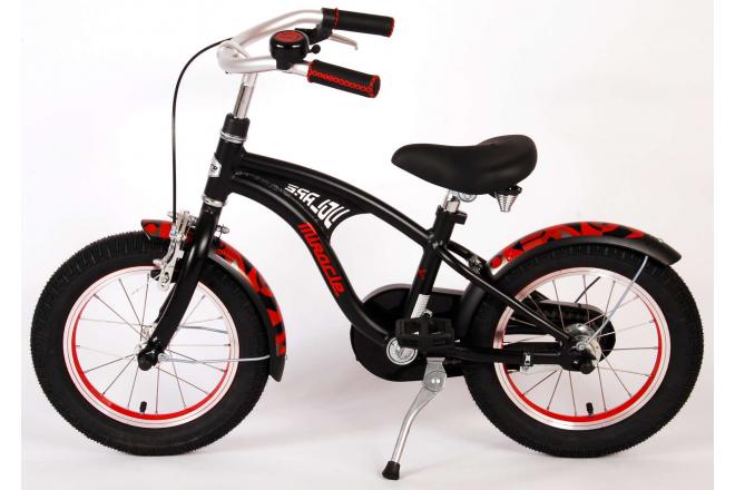 Volare Miracle Cruiser Kinderfahrrad - Jungen - 14 Zoll - Mattschwarz - Prime Collection