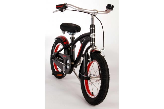 Volare Miracle Cruiser Kinderfahrrad - Jungen - 14 Zoll - Mattschwarz - Prime Collection