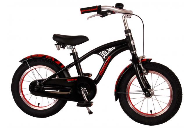 Volare Miracle Cruiser Kinderfahrrad - Jungen - 14 Zoll - Mattschwarz - Prime Collection