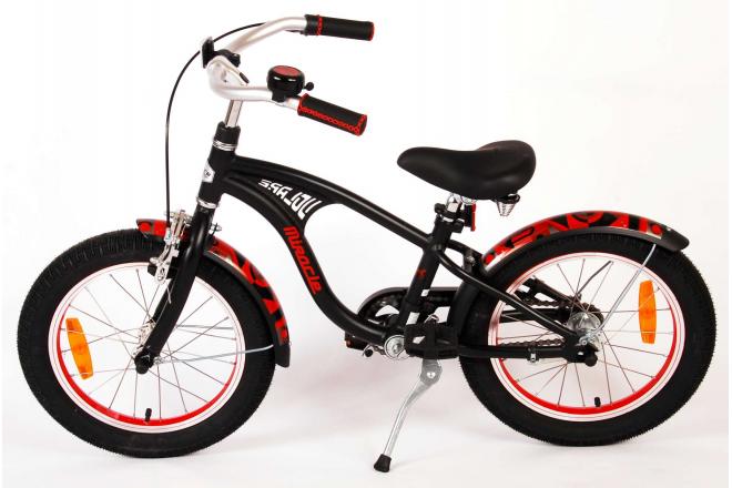 Volare Miracle Cruiser Kinderfahrrad - Jungen - 16 Zoll - Mattschwarz - Prime Collection