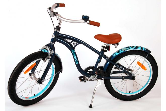 Volare Miracle Cruiser Kinderfahrrad - Jungen - 18 Zoll - Blau Matt - Prime Collection