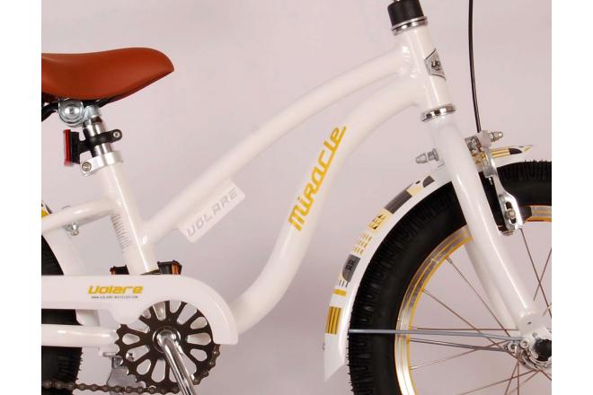 Volare Miracle Cruiser Kinderfahrrad - Mädchen - 16 Zoll - Weiß - Prime Collection