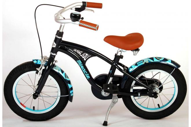 Volare Miracle Cruiser Kinderfahrrad - Jungen - 14 Zoll - Matte Blau - Prime Collection