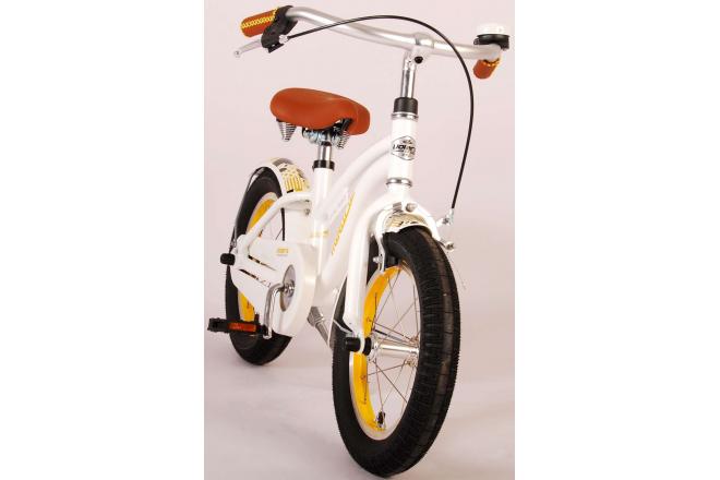 Volare Miracle Cruiser Kinderfahrrad - Mädchen - 14 Zoll - Weiß - Prime Collection