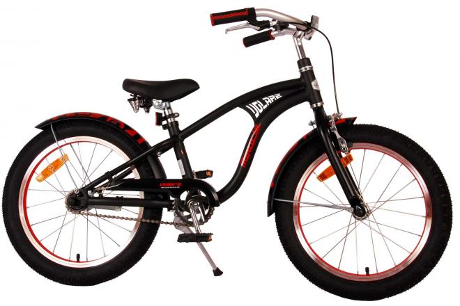 Volare Miracle Cruiser Kinderfahrrad - Jungen - 18 Zoll - Mattschwarz - Prime Collection