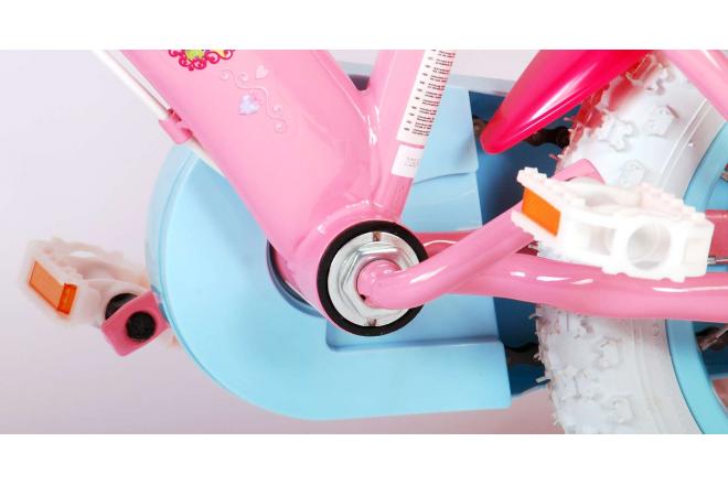 Disney Princess Kinderfahrrad - Mädchen - 12 Zoll - Rosa - Puppensitz - Zwei Handbremsen