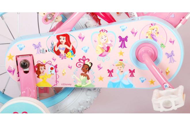 Disney Princess Kinderfahrrad - Mädchen - 12 Zoll - Rosa - Puppensitz - Zwei Handbremsen