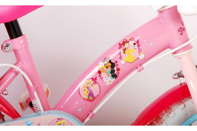 Disney Princess Kinderfahrrad - Mädchen - 12 Zoll - Rosa - Puppensitz - Zwei Handbremsen