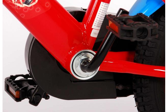Spider-Man Kidsbike - Jungen - 14 Zoll - Rot Blau - Zwei Handbremsen