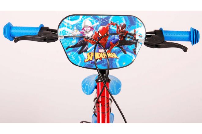 Ultimative Spider-Man Kidsbike - Jungen - 16 Zoll - blau rot - zwei Handbremsen