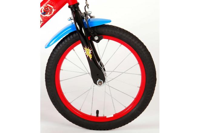 Ultimative Spider-Man Kidsbike - Jungen - 16 Zoll - blau rot - zwei Handbremsen