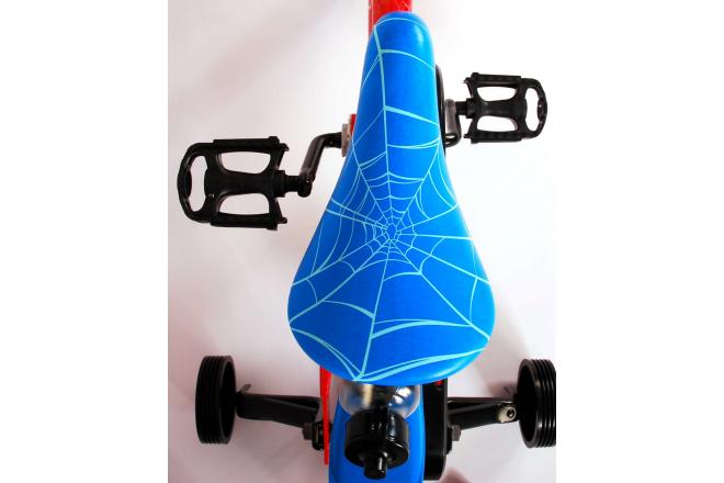 Ultimative Spider-Man Kidsbike - Jungen - 16 Zoll - blau rot - zwei Handbremsen